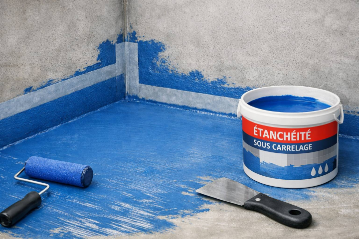 Application étanchéité sous carrelage La Réunion